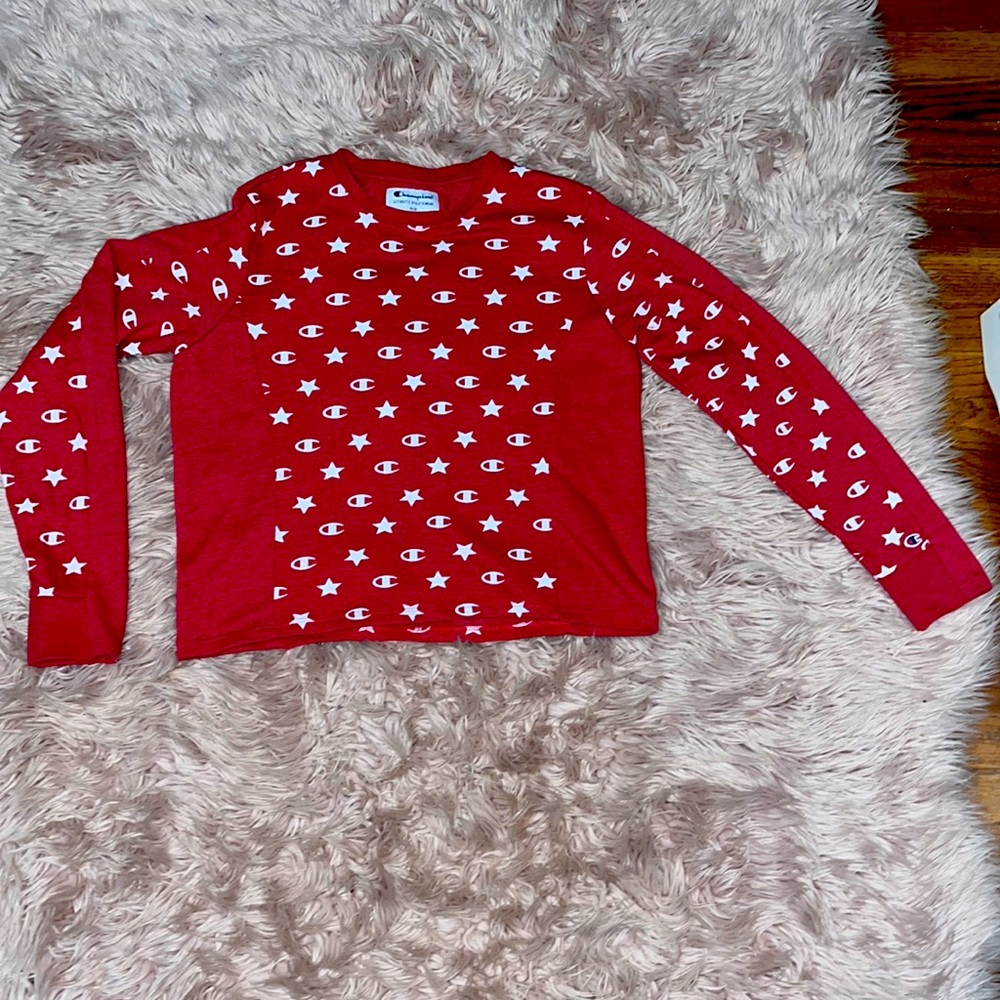 Champion star logo cropped top size medium